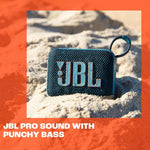 JBL Go 4 Bocina Portátil Bluetooth, 4.2W de Potencia, Reproducción 7 Horas, Resistente al Agua y al Polvo IP67 - Negro