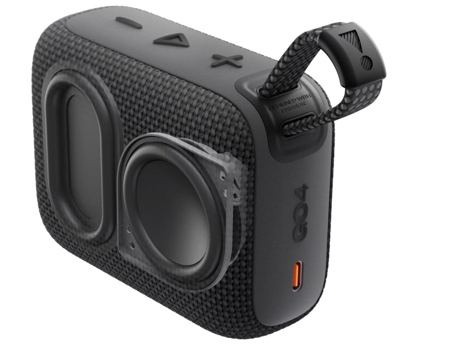 JBL Go 4 Bocina Portátil Bluetooth, 4.2W de Potencia, Reproducción 7 Horas, Resistente al Agua y al Polvo IP67 - Negro