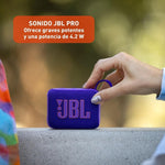 JBL Go 4 Bocina Portátil Bluetooth, 4.2W de Potencia, Reproducción 7 Horas, Resistente al Agua y al Polvo IP67 - Negro