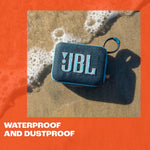 JBL Go 4 Bocina Portátil Bluetooth, 4.2W de Potencia, Reproducción 7 Horas, Resistente al Agua y al Polvo IP67 - Negro