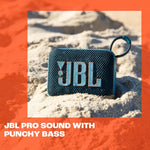 JBL Go 4 Bocina Portátil Bluetooth, 4.2W de Potencia, Reproducción 7 Horas, Resistente al Agua y al Polvo IP67 - Negro