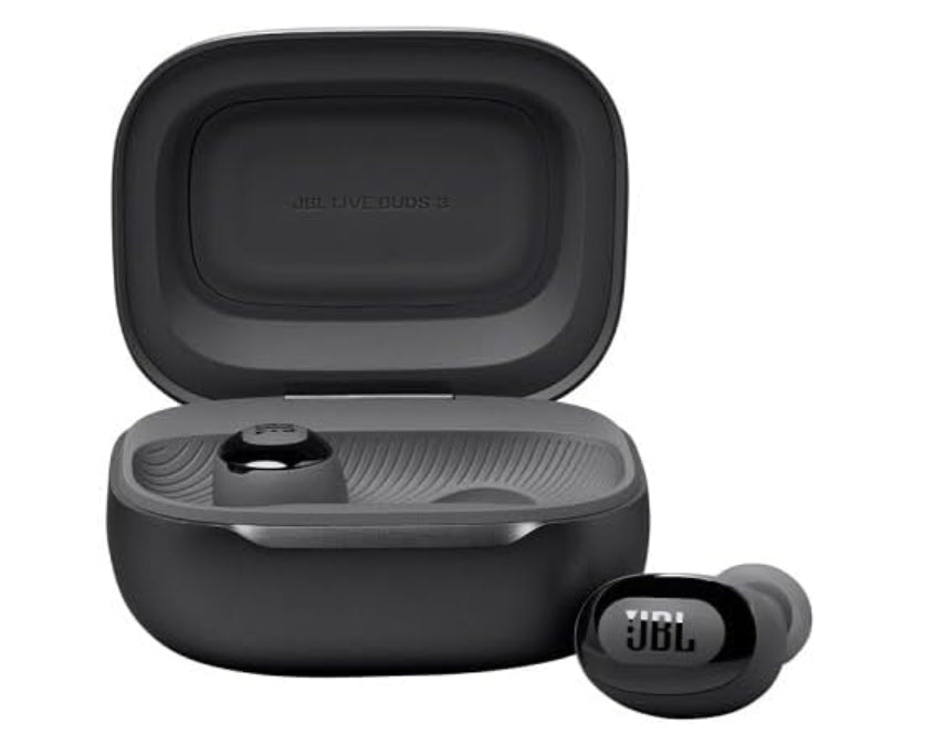 JBL Live Buds 3 Audífonos Inalámbricos NC Bluetooth, Drivers de 10mm, Reproducción 40 Horas, Pantalla Táctil - Negro