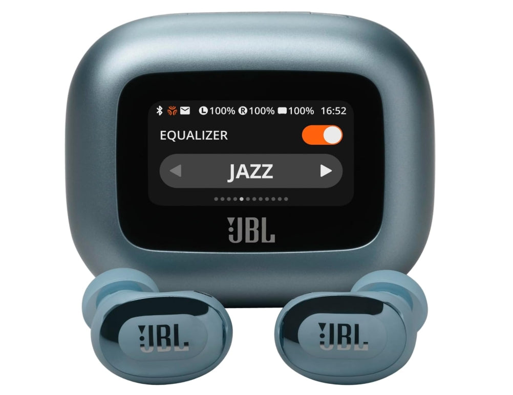 JBL Live Buds 3 Audífonos Inalámbricos NC Bluetooth, Drivers de 10mm, Reproducción 40 Horas, Pantalla Táctil - Negro