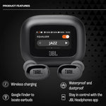 JBL Live Buds 3 Audífonos Inalámbricos NC Bluetooth, Drivers de 10mm, Reproducción 40 Horas, Pantalla Táctil - Negro
