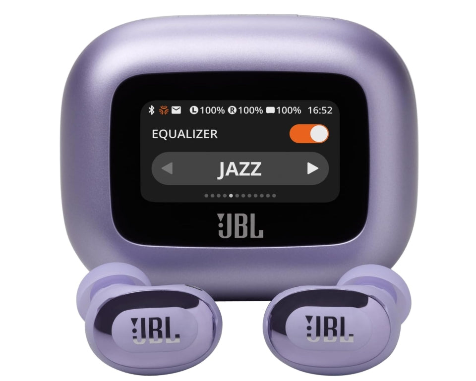 JBL Live Buds 3 Audífonos Inalámbricos NC Bluetooth, Drivers de 10mm, Reproducción 40 Horas, Pantalla Táctil - Negro