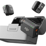 DJI Mic Mini (2 TX + 1 RX + Estuche de Carga), micrófono inalámbrico, superligero, Audio de Alta Calidad, 48 h de Uso, cancelación de Ruido, para cámaras/iPhone/Android, Vlogs, Streaming