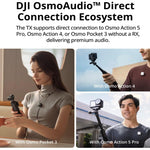 DJI Mic Mini (2 TX + 1 RX + Estuche de Carga), micrófono inalámbrico, superligero, Audio de Alta Calidad, 48 h de Uso, cancelación de Ruido, para cámaras/iPhone/Android, Vlogs, Streaming