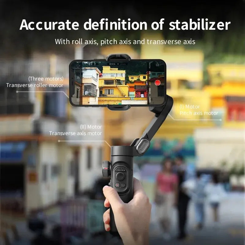 ✨ ¡Graba Como un Pro! Estabilizador Inteligente AOCHUAN SmartXE con Seguimiento Facial y 3 Ejes para TikTok y Vlogs!