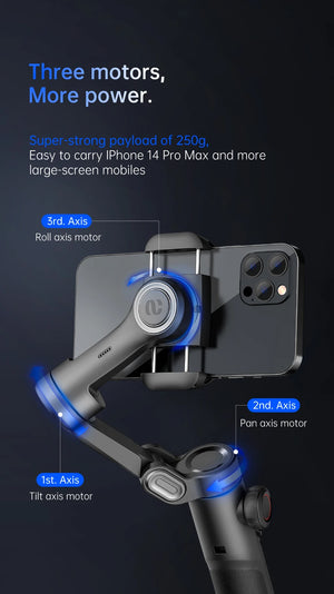 ✨ ¡Graba Como un Pro! Estabilizador Inteligente AOCHUAN SmartXE con Seguimiento Facial y 3 Ejes para TikTok y Vlogs!