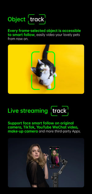 ✨ ¡Graba Como un Pro! Estabilizador Inteligente AOCHUAN SmartXE con Seguimiento Facial y 3 Ejes para TikTok y Vlogs!